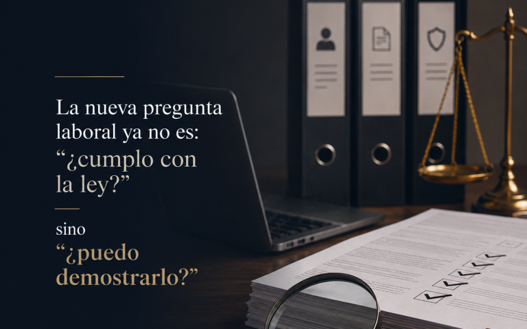 La nueva pregunta laboral ya no es: “¿cumplo con la ley?”, sino “¿puedo demostrarlo?”